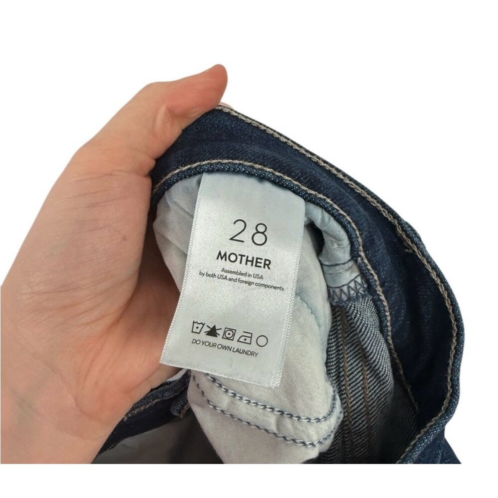 MOTHER Mid Rise Rider Flood Jeans, Size 28 - Picture 8 of 10